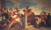 Georeg frederic watts,O.M.S,R.A. Alfred Inciting the Saxons to Encounter the Danes at Sea china oil painting artist